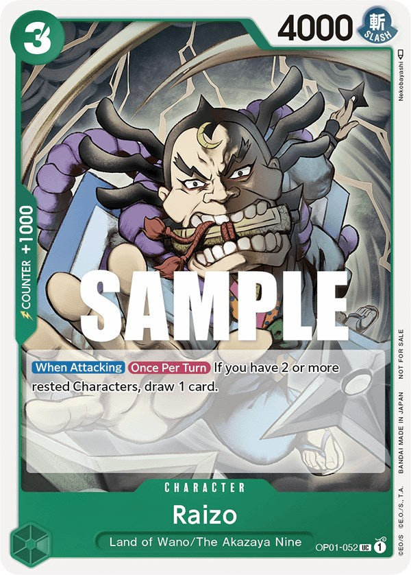 Raizo (Event Pack Vol. 2) (OP01-052) - [One Piece Promotion Cards] - Trinity Hobby