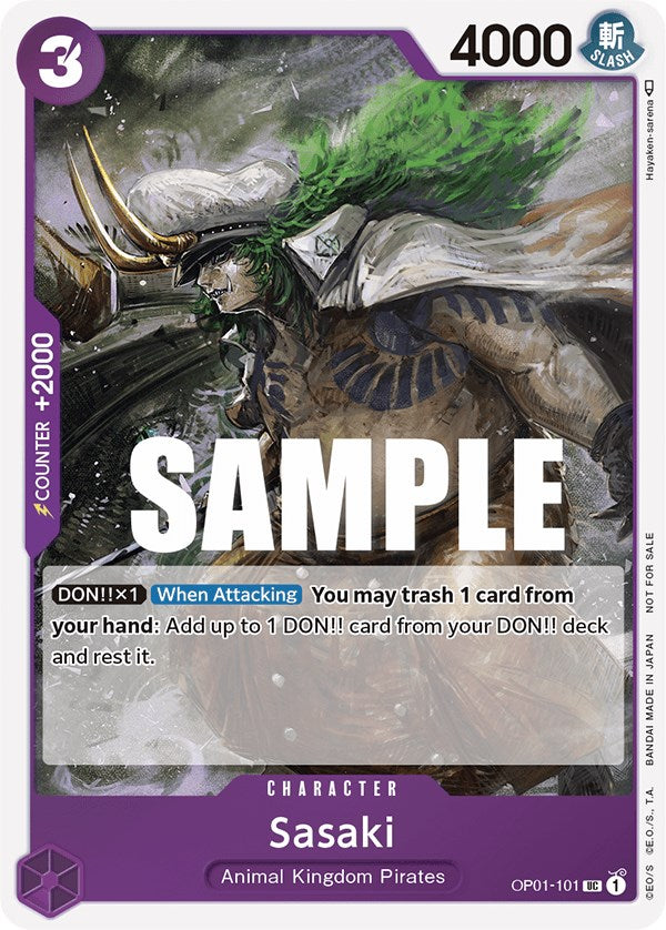 Sasaki (Event Pack Vol. 2) (OP01-101) - [One Piece Promotion Cards] - Trinity Hobby