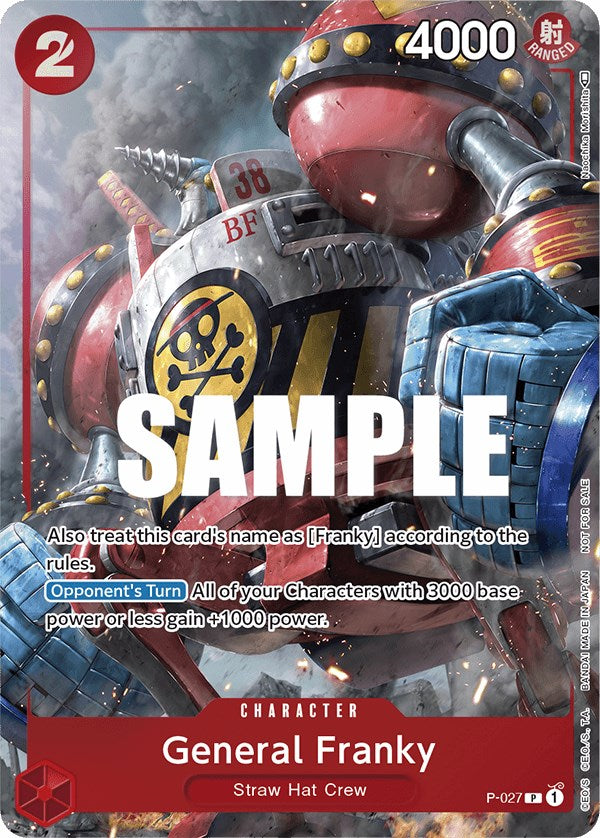 General Franky (Event Pack Vol. 2) (P-027) - [One Piece Promotion Cards] Foil - Trinity Hobby