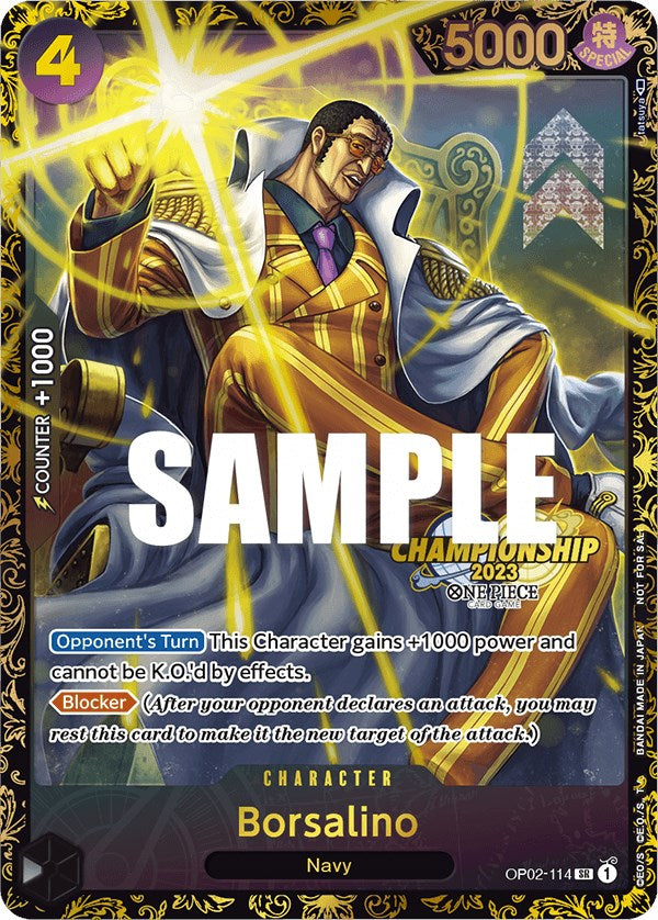 Borsalino (Championship 2023) (OP02-114) - [One Piece Promotion Cards] Foil - Trinity Hobby