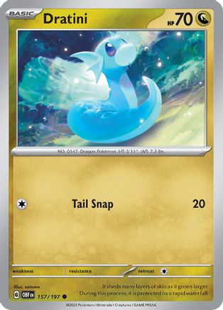 Dratini (157/197) [Scarlet & Violet: Obsidian Flames] - Trinity Hobby