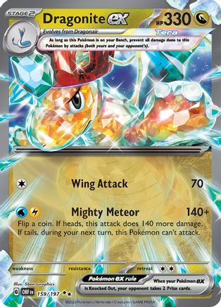 Dragonite ex (159/197) [Scarlet & Violet: Obsidian Flames] - Trinity Hobby