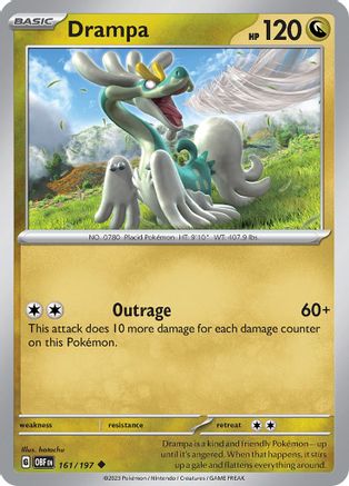 Drampa (161/197) [Scarlet & Violet: Obsidian Flames] - Trinity Hobby