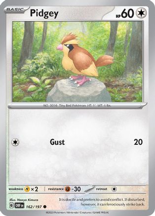 Pidgey (162/197) [Scarlet & Violet: Obsidian Flames] - Trinity Hobby