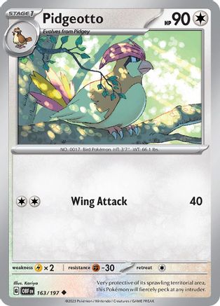 Pidgeotto (163/197) [Scarlet & Violet: Obsidian Flames] - Trinity Hobby