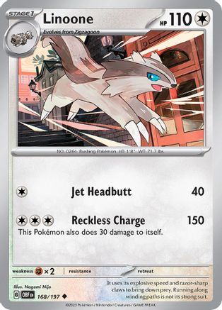 Linoone (168/197) [Scarlet & Violet: Obsidian Flames] - Trinity Hobby