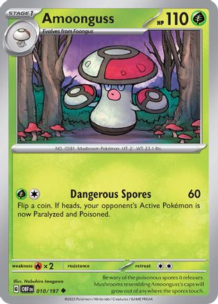 Amoonguss (010/197) [Scarlet & Violet: Obsidian Flames] - Trinity Hobby