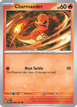 Charmander (026/197) [Scarlet & Violet: Obsidian Flames] - Trinity Hobby