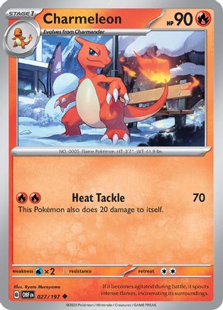 Charmeleon (027/197) [Scarlet & Violet: Obsidian Flames] - Trinity Hobby