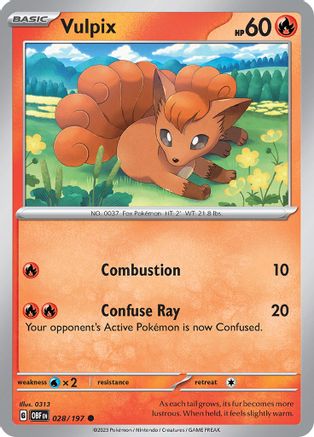 Vulpix (028/197) [Scarlet & Violet: Obsidian Flames] - Trinity Hobby