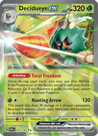 Decidueye ex (015/197) [Scarlet & Violet: Obsidian Flames] - Trinity Hobby