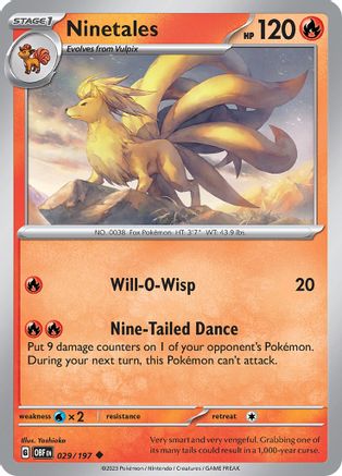Ninetales (029/197) [Scarlet & Violet: Obsidian Flames] - Trinity Hobby