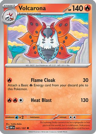 Volcarona (041/197) [Scarlet & Violet: Obsidian Flames] - Trinity Hobby