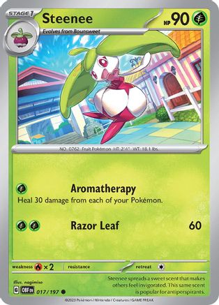 Steenee (017/197) [Scarlet & Violet: Obsidian Flames] - Trinity Hobby