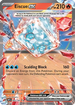 Eiscue ex (042/197) [Scarlet & Violet: Obsidian Flames] - Trinity Hobby