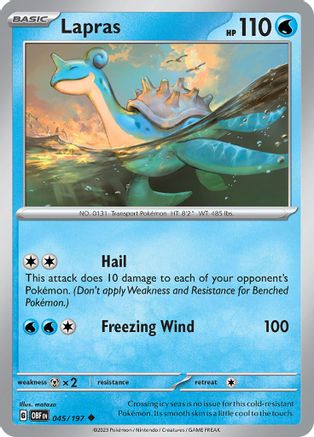 Lapras (045/197) [Scarlet & Violet: Obsidian Flames] - Trinity Hobby