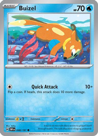 Buizel (048/197) [Scarlet & Violet: Obsidian Flames] - Trinity Hobby