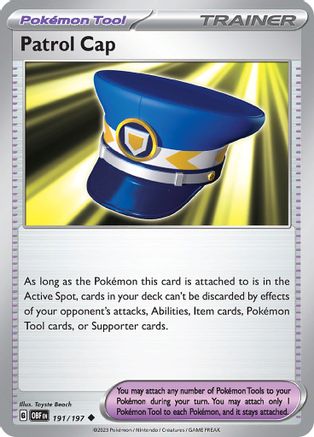 Patrol Cap (191/197) [Scarlet & Violet: Obsidian Flames] - Trinity Hobby