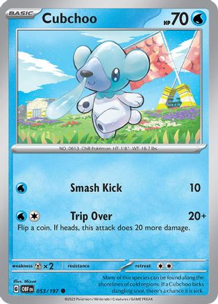 Cubchoo (053/197) [Scarlet & Violet: Obsidian Flames] - Trinity Hobby