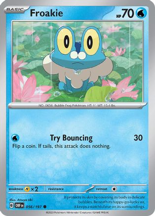 Froakie (056/197) [Scarlet & Violet: Obsidian Flames] - Trinity Hobby