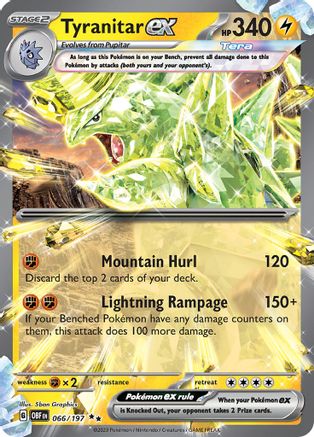 Tyranitar ex (066/197) [Scarlet & Violet: Obsidian Flames] - Trinity Hobby