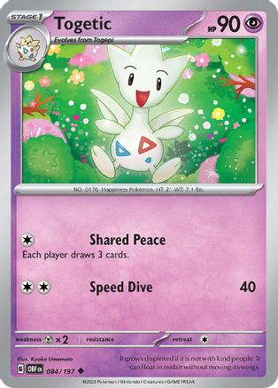 Togetic (084/197) [Scarlet & Violet: Obsidian Flames] - Trinity Hobby