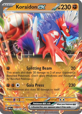 Koraidon ex (124/197) [Scarlet & Violet: Obsidian Flames] - Trinity Hobby