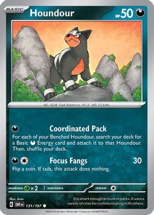 Houndour (131/197) [Scarlet & Violet: Obsidian Flames] - Trinity Hobby