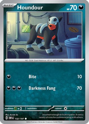 Houndour (132/197) [Scarlet & Violet: Obsidian Flames] - Trinity Hobby