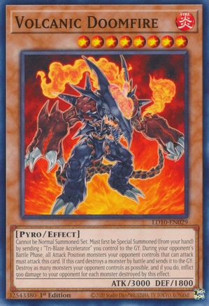 Volcanic Doomfire [LD10-EN029] Common - Trinity Hobby