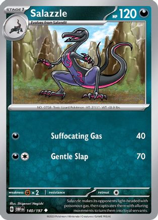Salazzle (140/197) [Scarlet & Violet: Obsidian Flames] - Trinity Hobby