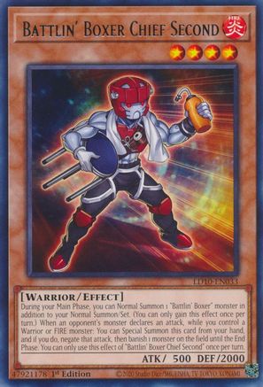 Battlin' Boxer Chief Second [LD10-EN033] Rare - Trinity Hobby