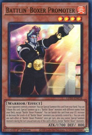 Battlin' Boxer Promoter [LD10-EN034] Ultra Rare - Trinity Hobby
