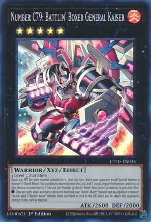 Number C79: Battlin' Boxer General Kaiser [LD10-EN035] Super Rare - Trinity Hobby