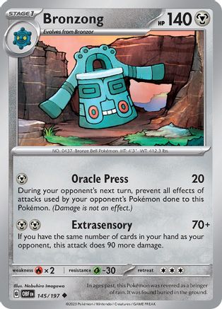 Bronzong (145/197) [Scarlet & Violet: Obsidian Flames] - Trinity Hobby