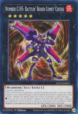 Number C105: Battlin' Boxer Comet Cestus [LD10-EN043] Common - Trinity Hobby