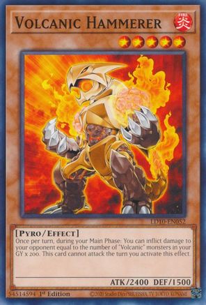 Volcanic Hammerer [LD10-EN052] Common - Trinity Hobby