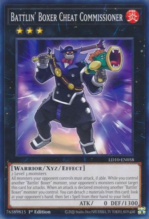 Battlin' Boxer Cheat Commissioner [LD10-EN058] Common - Trinity Hobby