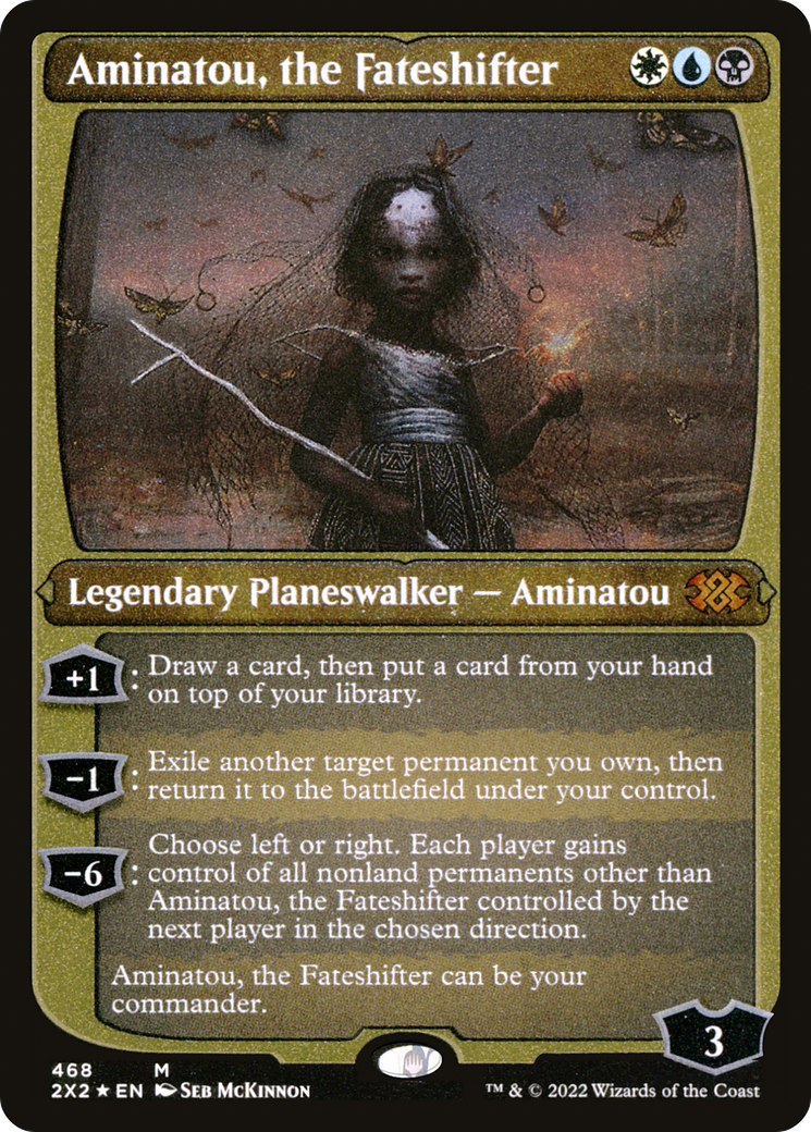 Aminatou, the Fateshifter (Foil Etched)  [Foil]  (2X2-468) - [Double Masters 2022] - Trinity Hobby