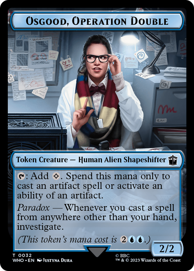 Alien // Osgood, Operation Double Double-Sided Token [Doctor Who Tokens] - Trinity Hobby