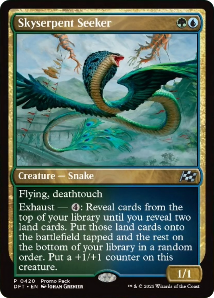 Skyserpent Seeker (Promo Pack) [Aetherdrift Promos] - Trinity Hobby