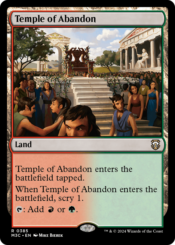 Temple of Abandon  [Foil]  (M3C-385) - [Modern Horizons 3 Commander] - Trinity Hobby