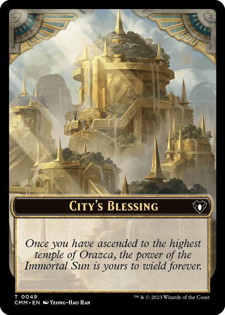City's Blessing // Rat Double-Sided Token [Commander Masters Tokens] - Trinity Hobby