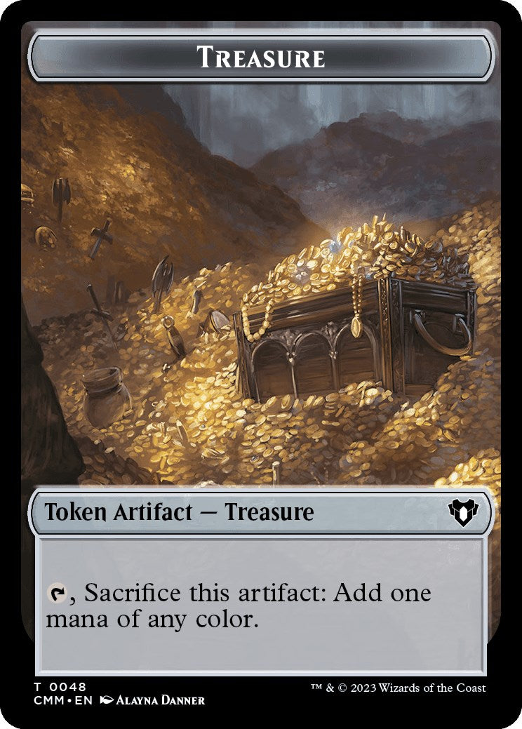 Treasure // Assassin Double-Sided Token [Commander Masters Tokens] - Trinity Hobby