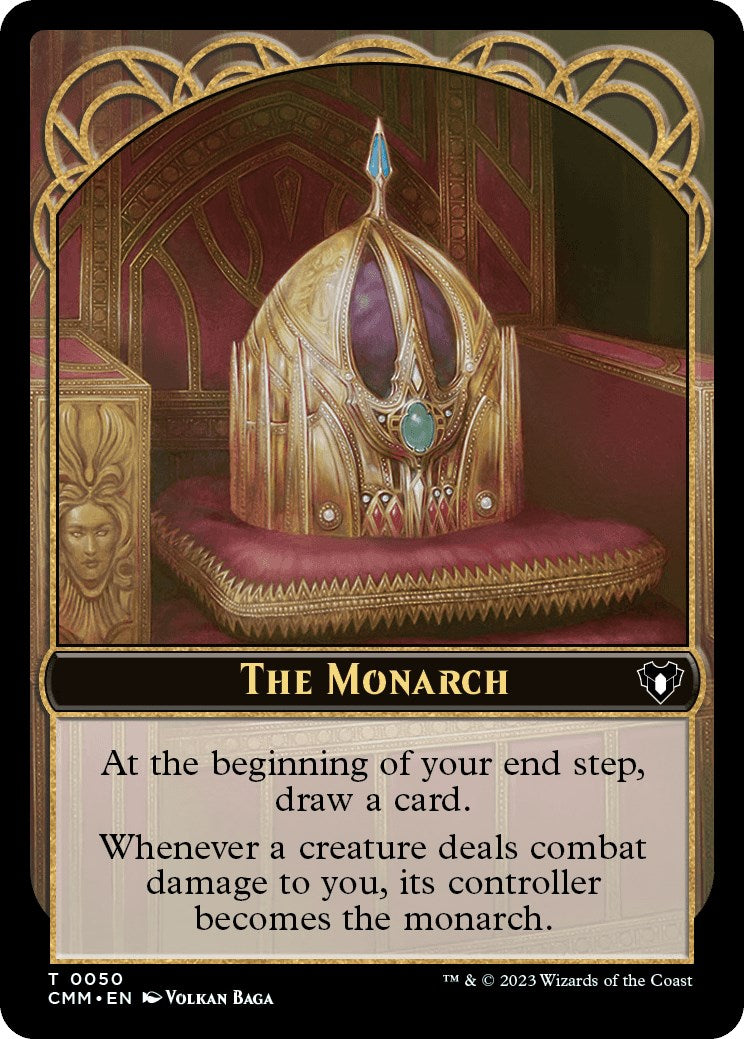 The Monarch // Elf Druid Double-Sided Token [Commander Masters Tokens] - Trinity Hobby