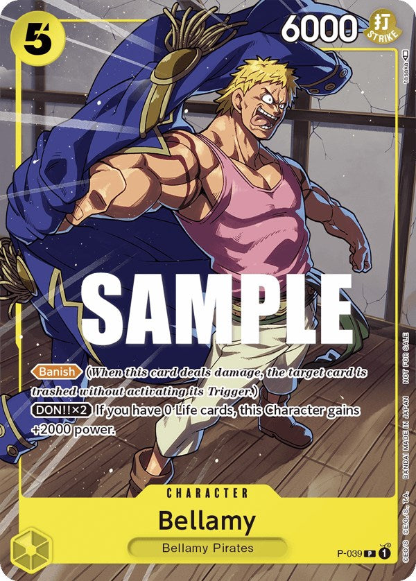 Bellamy (Pirates Party Vol. 4) (P-039) - [One Piece Promotion Cards] - Trinity Hobby