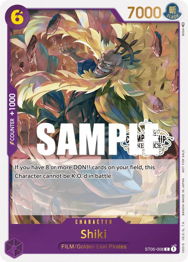 Shiki (Store Championship Participation Pack Vol. 2) (ST05-008) - [One Piece Promotion Cards] Foil - Trinity Hobby