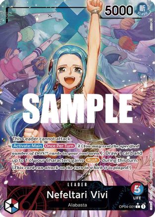 Nefeltari Vivi (001) (Alternate Art) (OP04-001) - [Kingdoms of Intrigue] Foil - Trinity Hobby
