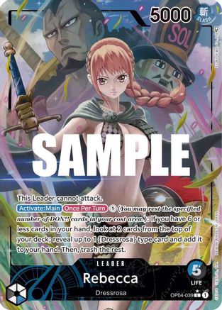 Rebecca (039) (Alternate Art) (OP04-039) - [Kingdoms of Intrigue] Foil - Trinity Hobby