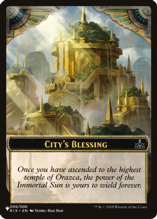 City's Blessing // The Monarch Double-sided Token  (LIST-6 // 14) - [The List Reprints] - Trinity Hobby